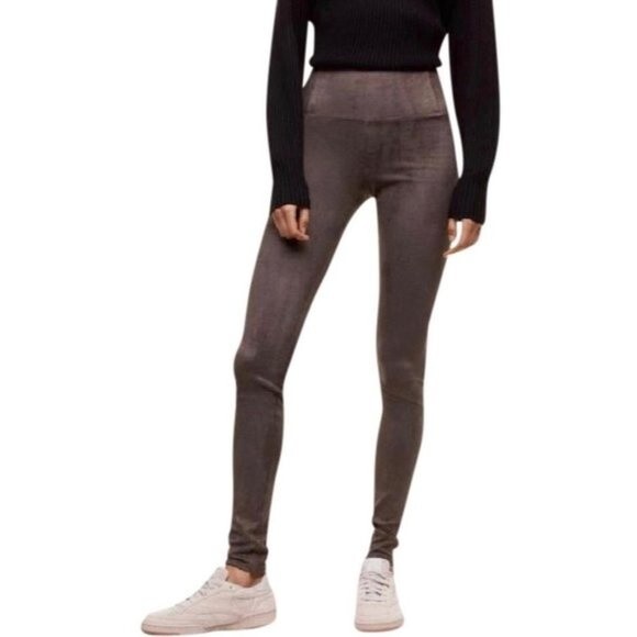 Wilfred Free for Aritizia Daria Charcoal Leggings Size Small - Picture 2 of 16